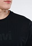 Mavi Logo Baskılı Siyah Tişört 0611807-900