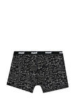 Mavi Baskılı Siyah Boxer 0910049-85857
