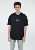 Mavi İstanbul Baskılı Siyah Tişört 0611865-900