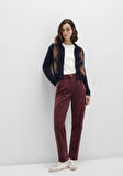 Laura Bordo Kadife Pantolon 101153-85728