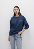 Mavi Logo Baskılı Lacivert Sweatshirt 1611656-82454