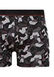 Mavi Baskılı Siyah Boxer 0911375-900