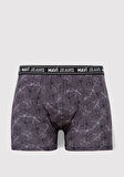 Baskılı Gri Boxer 0911371-80867