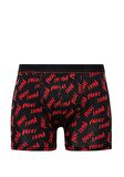 Mavi Baskılı Siyah Boxer 0911306-900