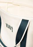 Mavi Logo Baskılı Beyaz Omuz Çantası 1912121-34523