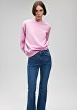 Mavi Bisiklet Yaka Pembe Basic Sweatshirt 1610198-71117