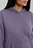 Mavi Kapüşonlu Mor Basic Sweatshirt 167299-70608