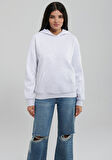 Mavi Kapüşonlu Gri Basic Sweatshirt 167299-85438