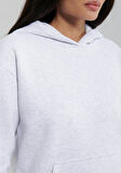 Mavi Kapüşonlu Gri Basic Sweatshirt 167299-85438