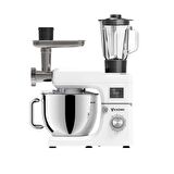 Yasomi 1511bml Led Ekranlı Kıyma Çekme Aparatlı Blender Stand Mikser Mutfak Şefi (beyaz)