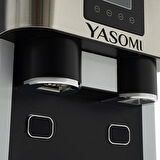 Yasomi Coolmaster ZBS15 3in1 Küp & Kırılmış Buz, Soğuk Su LCD Dokunmatik Inox Gövde 2l Tanklı Buz Makinesi