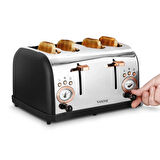  Yasomi YK-628T 4 Dilimli Geniş Yuvalı Ekmek Kızartma Makinesi