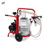 Melasty Ecomini İkili Keçi Süt Sağma Makinesi (Alüminyum Güğüm-Silikon) (Yağlı)