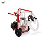 Tamam Ecomini İkili Koyun Süt Sağma Makinesi (Paslanmaz Güğüm-Silikon Memelik) (Kuru Pompa)