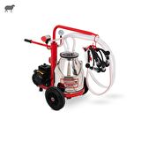 Tamam Ecomini İkili Koyun Süt Sağma Makinesi (Paslanmaz Güğüm-Kauçuk Memelik) (Kuru Pompa)