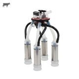 Melasty Süt Sağma Makinesi 240 cc Sağım Demeti (Yarım Tip Paslanmaz Kılıflı)