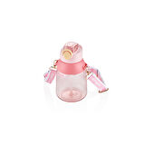 Vagonlife Pipetli Çocuk Su Matarası Pembe 800 ml