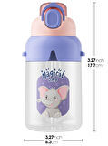 Vagonlife Policarbon Pipetli Matara Suluk 650 ml Pembe