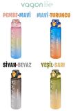 Vagonlife Motivasyon Su Matarası 1000Ml Yeşil