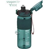 Tkk Su Matarası 600 Ml Koyu Yeşil Tk019