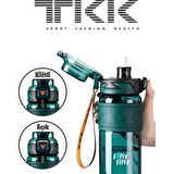 Tkk Su Matarası 600 Ml Koyu Yeşil Tk019