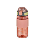 TKK 500 ml Pembe Sİlikon Pipetli Tritan Suluk Matara