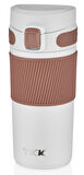 TKK 450 ml Beyaz Paslanmaz Çelik Termos Matara - Kahve Kupası/Termosu