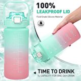 Vagonlife Su Matarası 1500Ml VGN2213 Mavi Pembe