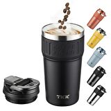 TKK Çelik Termos Mug 630Ml Mat Siyah