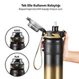 TKK Çelik Termos Matara 900Ml Golden