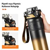 TKK Çelik Termos Matara 900Ml Golden