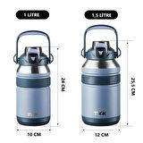 TKK Çelik Termos 1500Ml Mavi