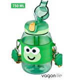 Vagonlife Pipetli Çocuk Matarası 750Ml Yeşil