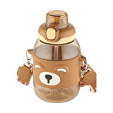 Vagonlife Pipetli Çocuk Matarası 750Ml Kahverengi