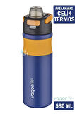Çelik Termos Matara Gri 580 ml