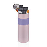 Vagonlife VGN032 800ml Pembe Çelik Matara Tek Kapak Çift Kullanım