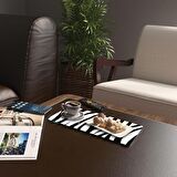 Decovetro Cam Kahve Sofra Sunum Tablası 2'li Set Zebra Desenli