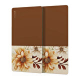 Decovetro Cam Kahve Sofra Sunum Tablası 2'li Set Vintage Coffee 30 x 15 cm