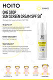 Hızlı Emilen Yapışkanlık Hissi Bırakmayan Güneş Koruyucu SPF50+/PA++++50ml-One Stop Sun Screen Cream