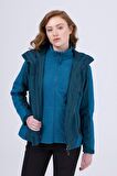 2AS SPARKLE WOMAN 3 in 1 JACKET  DARK PINE / LAGOON