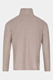 2AS Cork Tam Fermuarlı Erkek Polar Sweatshirt