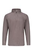 2AS CARLOW Yarım Fermuarlı Erkek Polar Sweatshirt Antrasit