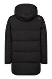 2AS Andome Men Down Siyah Parka Erkek Siyah Uzun Mont 2ASADPMCNFW23