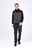 2AS Archer Erkek Down Vest Ceket Antrasit/Siyah