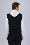 2AS Wayne Merino Yünlü Unisex Yelek Siyah
