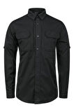 2AS Tiaga Tactical Erkek Siyah Gömlek 2ASTİAWFBSS24