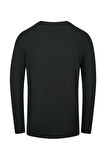 2AS Vernon Erkek Uzun Kol Viloft T-Shirt Siyah