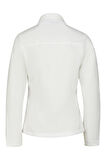 2AS Cara Kadın Tam Fermuarlı İnce Polar Sweatshirt Beyaz