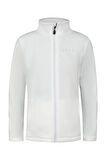 2AS Crystal Çocuk Tam Fermuarlı İnce Polar Sweatshirt Beyaz