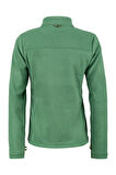 2AS Cara Kadın Tam Fermuarlı İnce Polar Sweatshirt Yeşil
